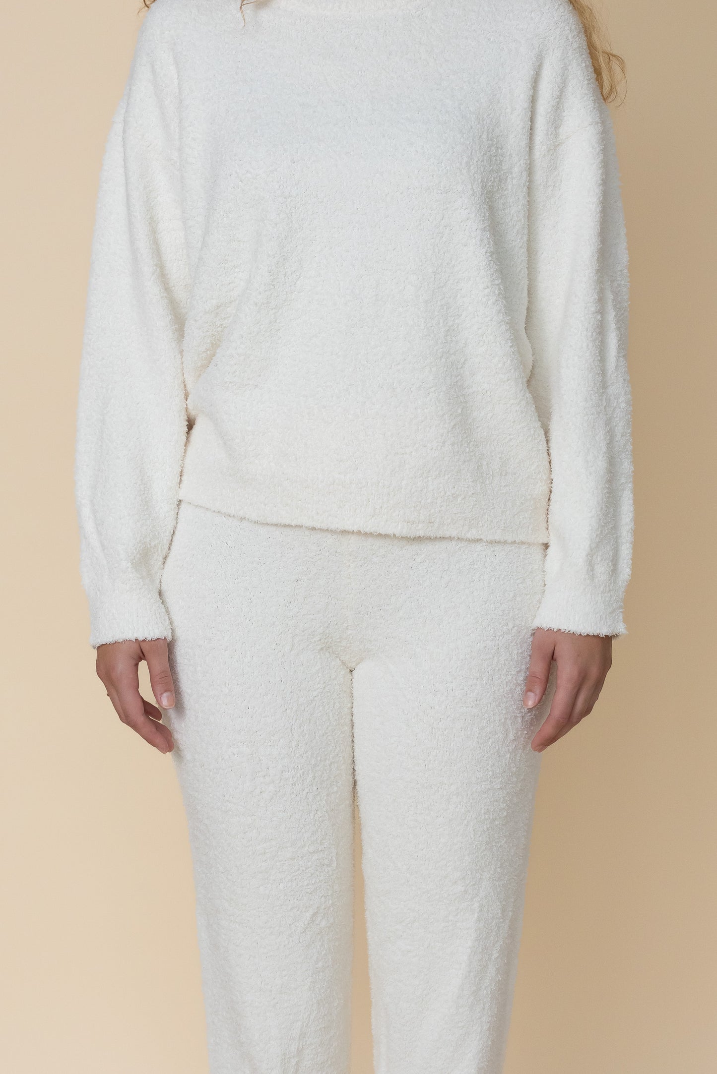 Fluffy Huispak Dames Beige 2