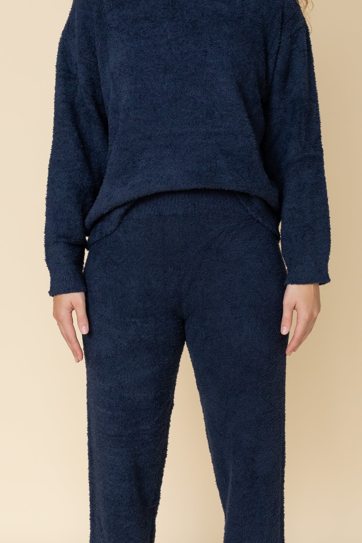 Fluffy Huispak Dames Navy 4