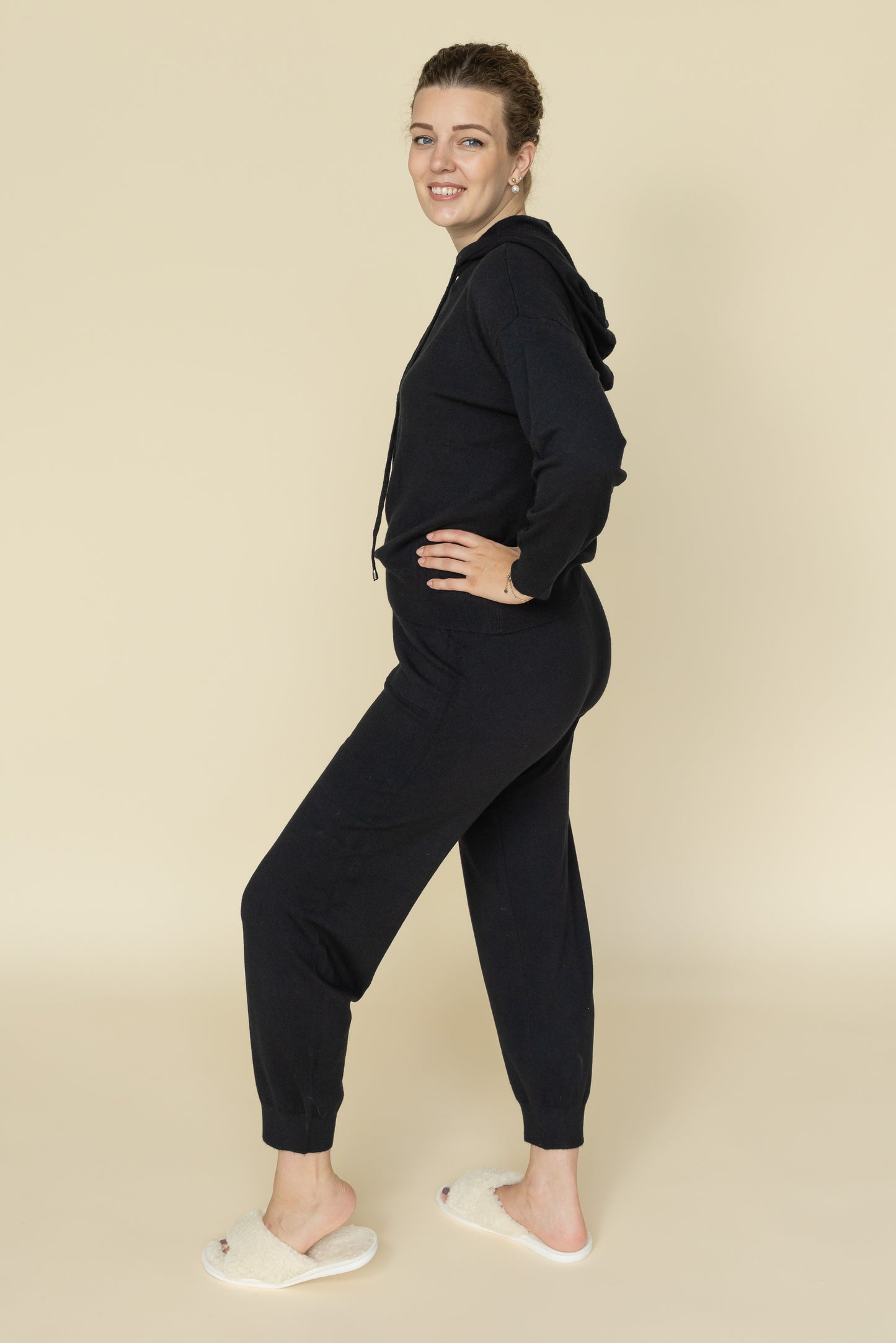 Joggingpak Dames Zwart 3