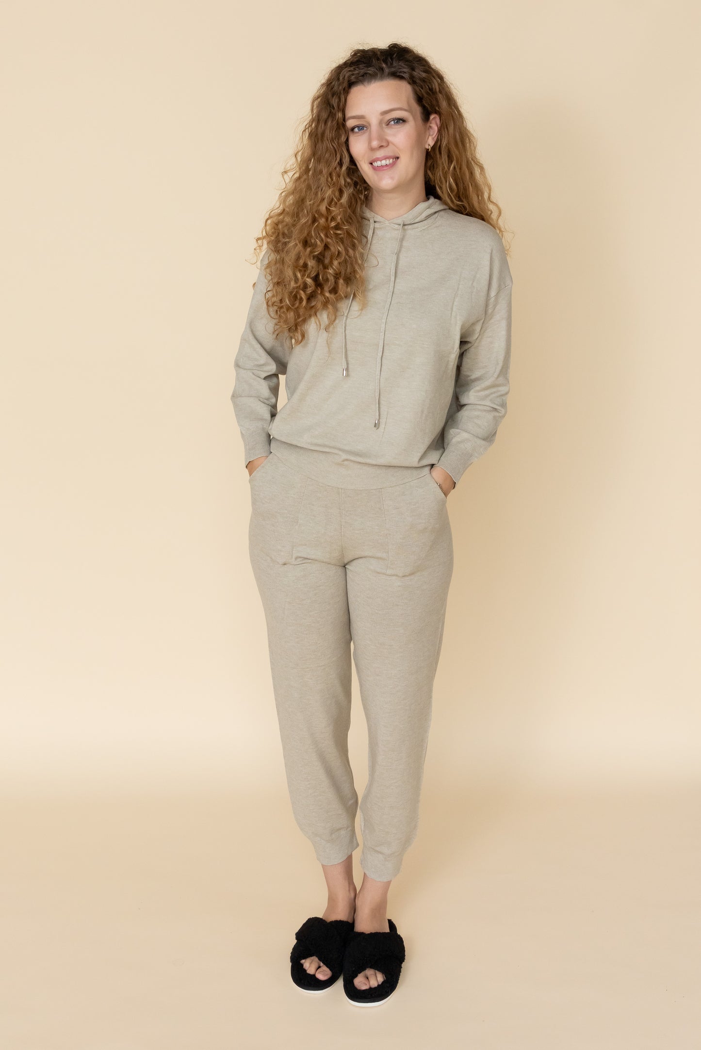 Luxe Joggingpak Dames Olijf 3
