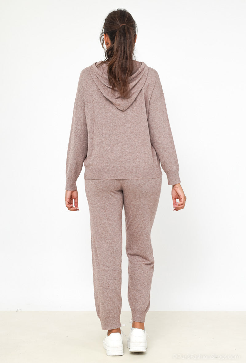 Luxe Joggingpak Dames Taupe 5