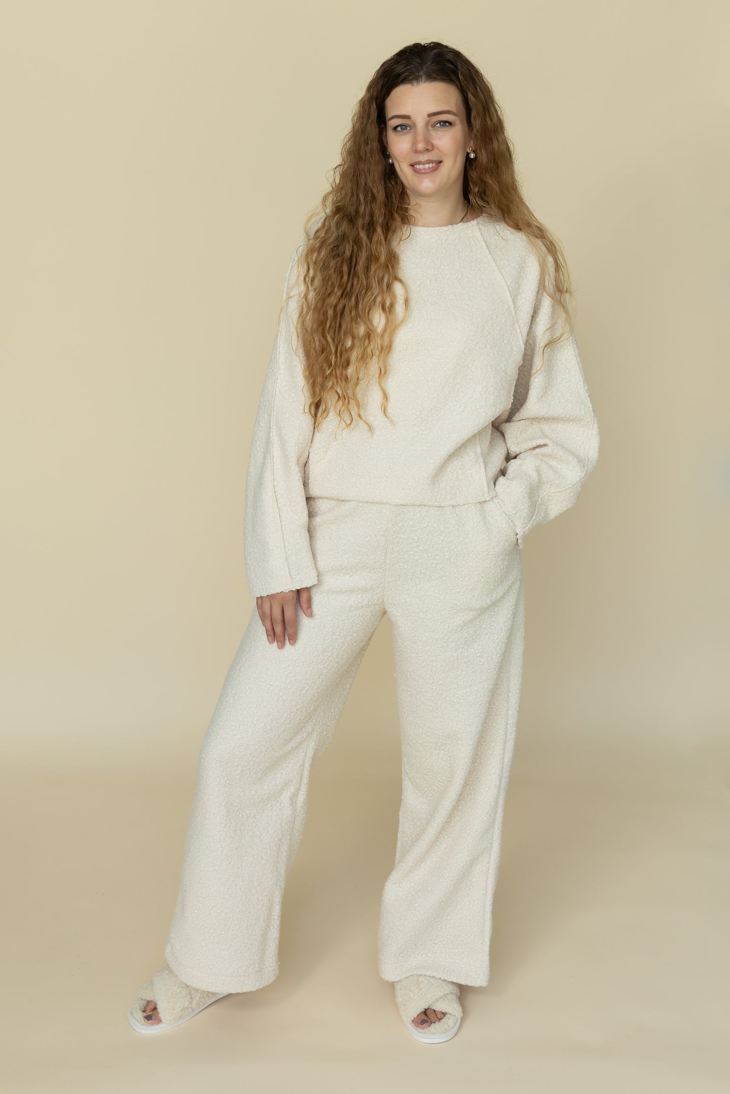 Teddy Huispak Dames Beige