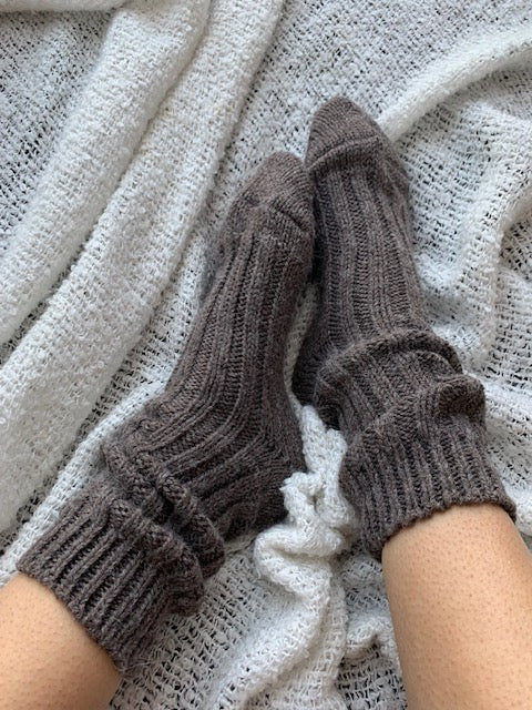 Alpaca Sokken Bruin 2
