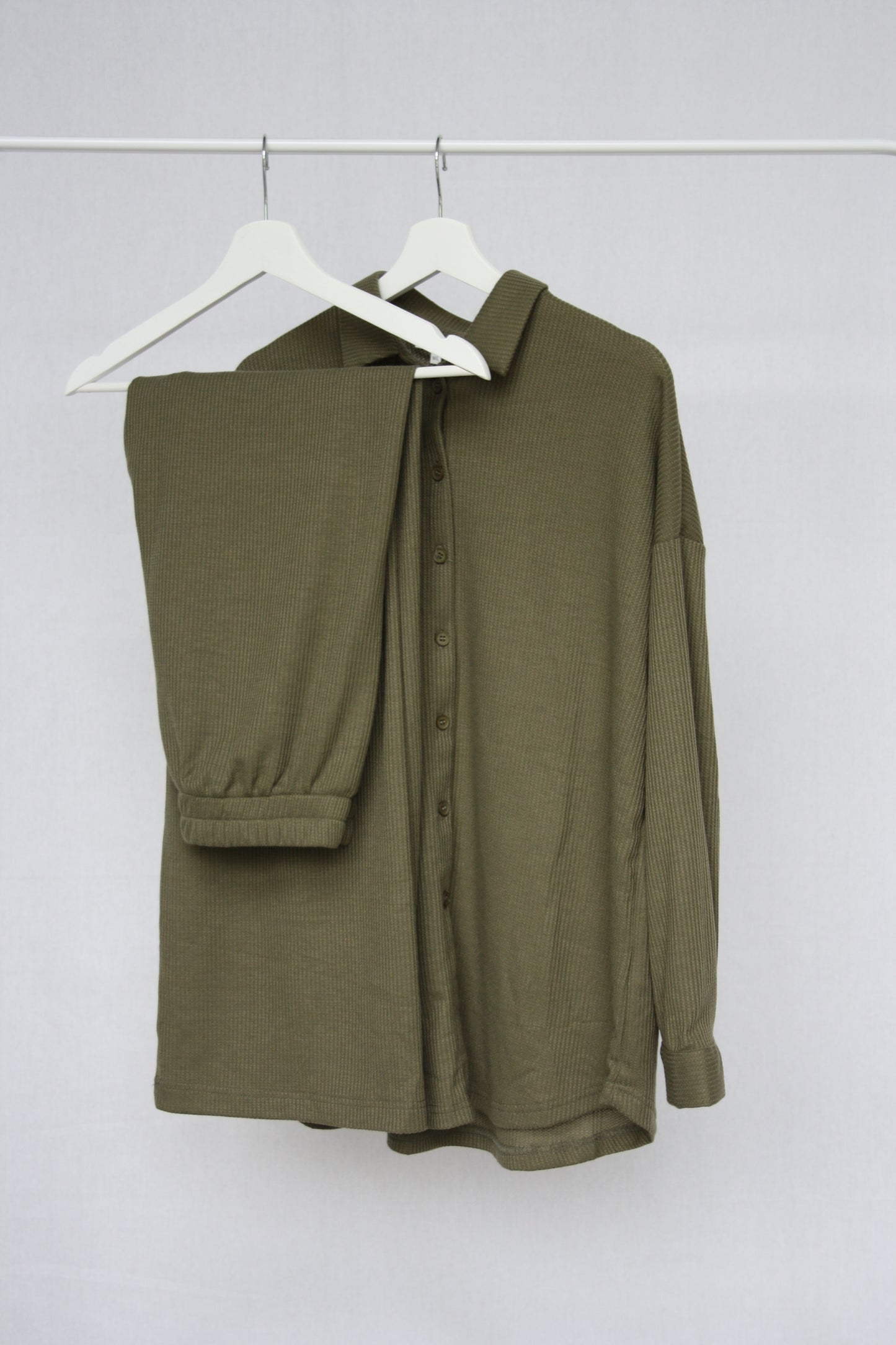 Groen Loungewear Huispak Dames Blouse
