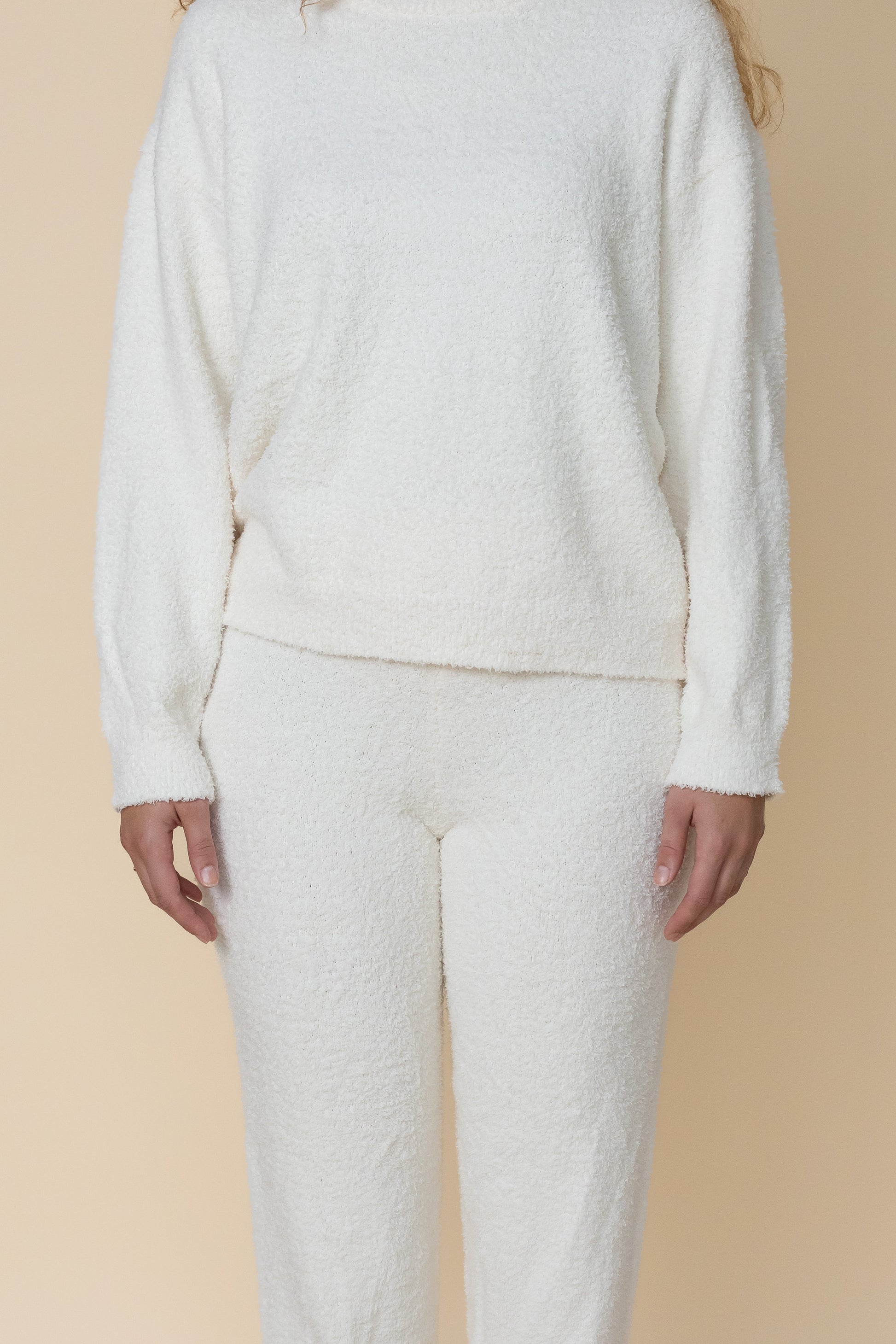 Fluffy Huispak Dames Beige 2