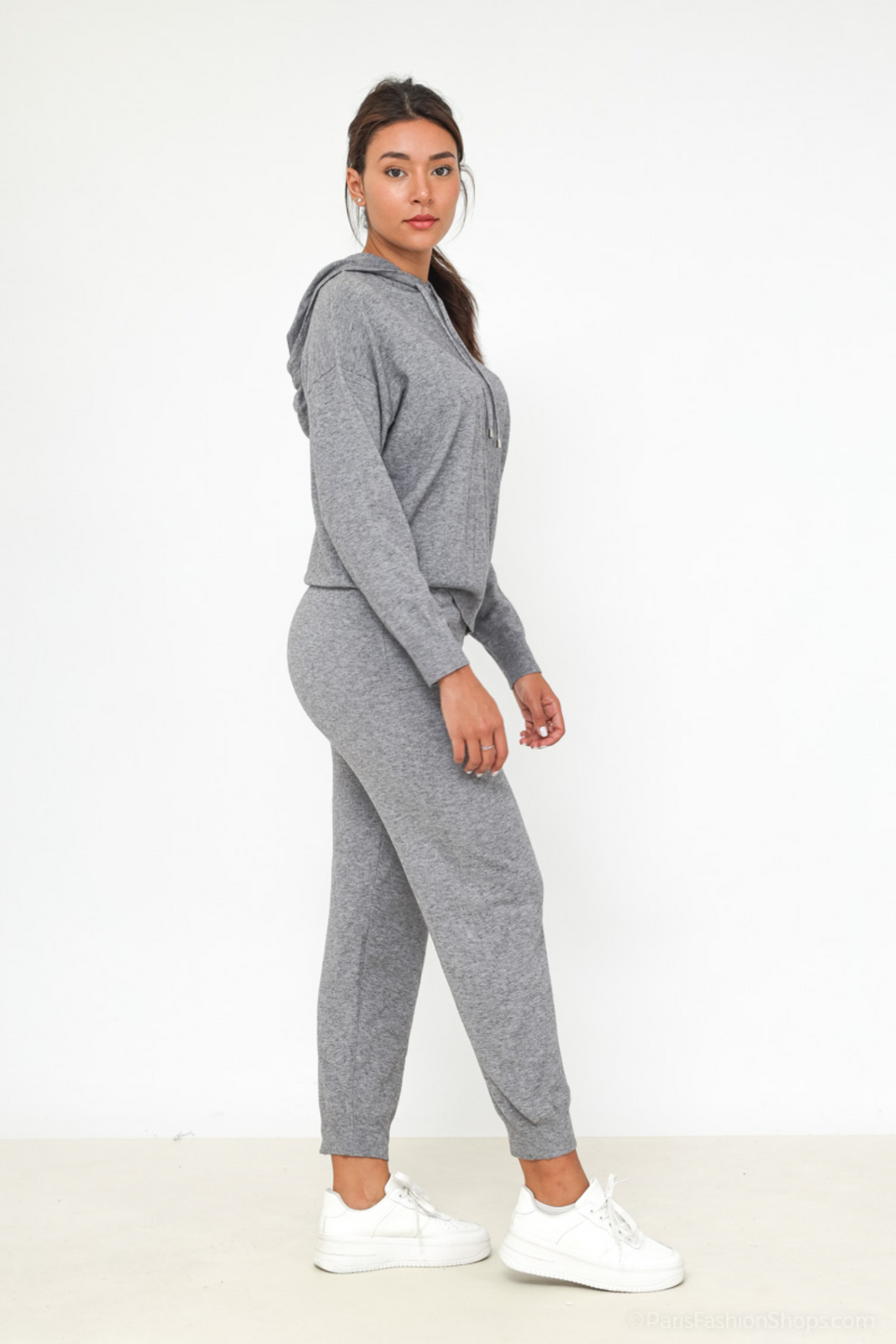 Litherday Joggingpak voor dames, lang vrijetijdspak, katoen, trainingspak, strepen, sportpak, fitnesspak met zakken, roze zwart, XL Litherday Joggingpak voor dames, lang vrijetijdspak, katoen, trainingspak, strepen, sportpak, fitnesspak met zakken, roze zwart, XL