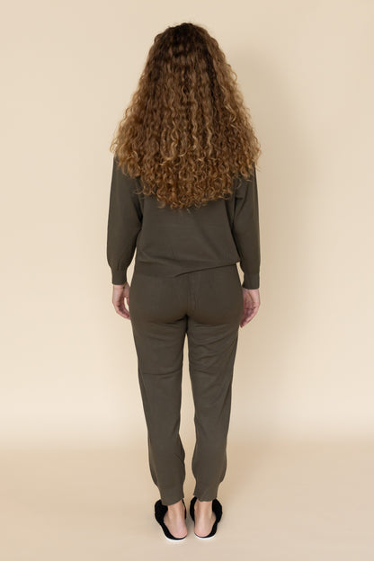 Luxe Joggingpak Dames Mosgroen 4