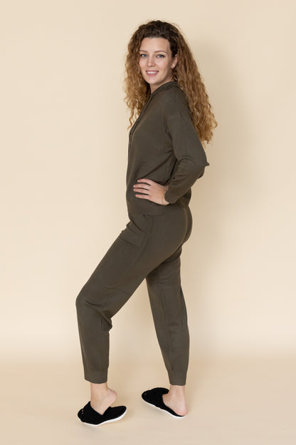 Luxe Joggingpak Dames Mosgroen 3
