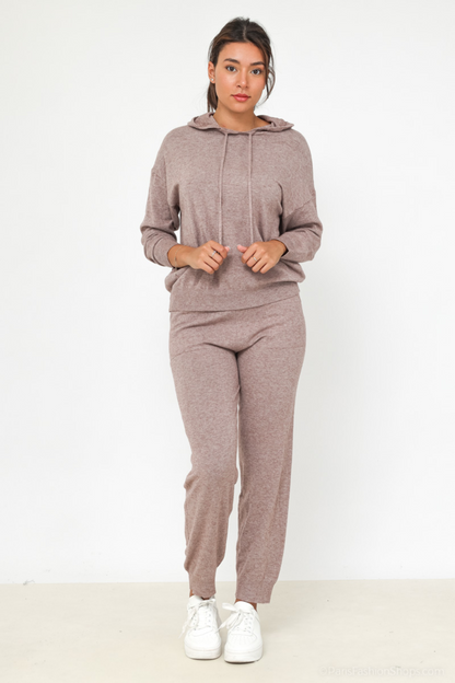 Luxe Joggingpak Dames Taupe