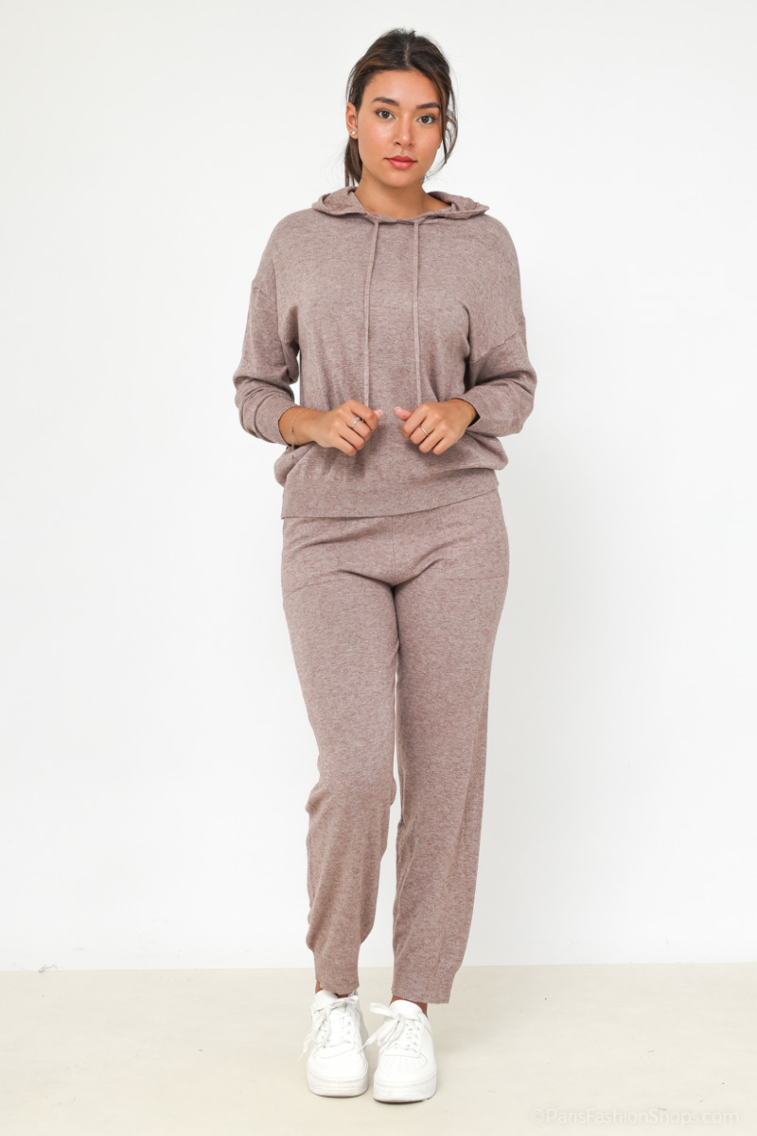 Luxe huispak dames taupe